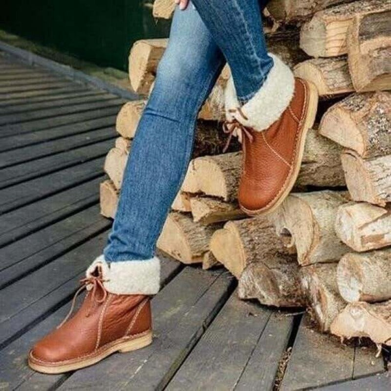 Botte Step Inn en Cuir Imperméables avec doublure polaire (Nouvelle Collection)